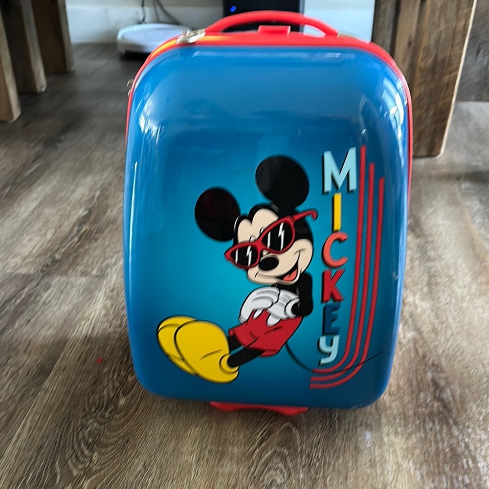 Mickey Mouse Blue Kids Suitcase